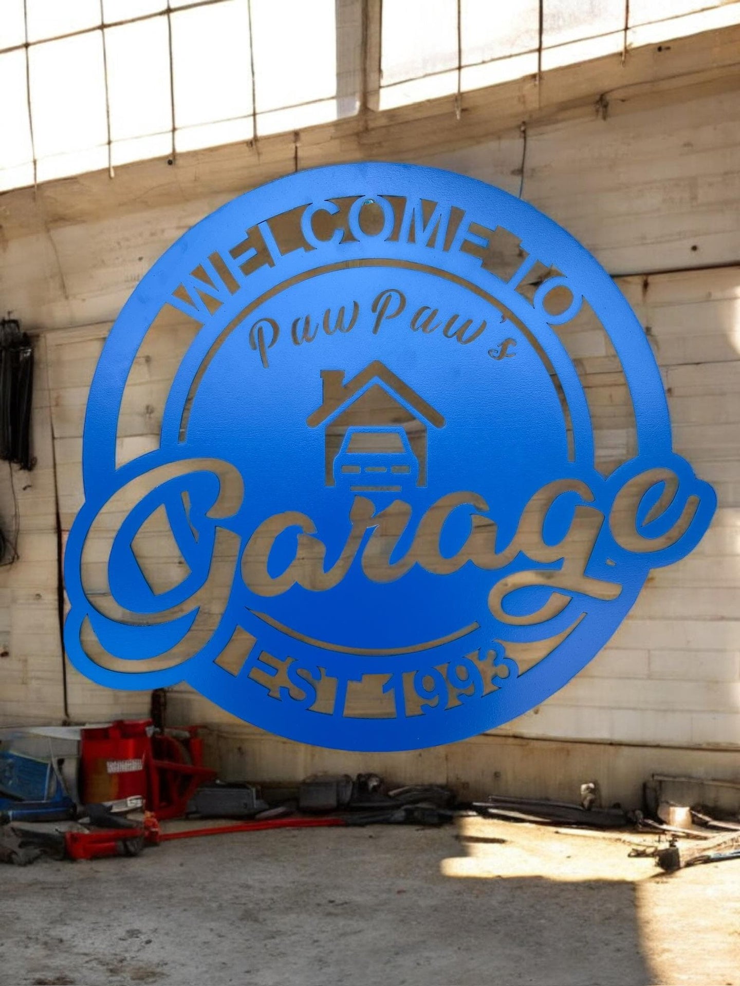 Personalized Garage Sign - Customized Metal Wall Art for Backyard, Deck, Patio - Perfect Gift for Home - Wedding Gift - Anniversary Gift