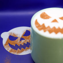 Load image into Gallery viewer, Spooky Pumpkin Coffee Stencils