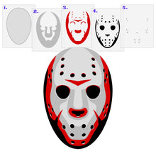 Load image into Gallery viewer, Jason Friday the 13th 5 Layer Stencil Set
