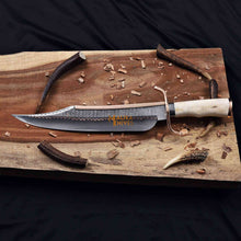 Load image into Gallery viewer, Copper Damascus Alamo Musso Bowie Knife