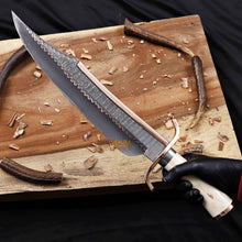 Load image into Gallery viewer, Copper Damascus Alamo Musso Bowie Knife