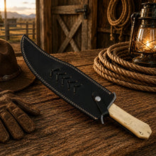 Load image into Gallery viewer, Juan Padillo Bowie Knife 5160 Spring Steel Bone Handle