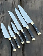 Load image into Gallery viewer, Professional Chef knife Set with Leather Case-0203