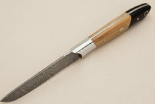 Load image into Gallery viewer, 9" Handmade Damascus Steel Utility Knife with Olive Wood Handle