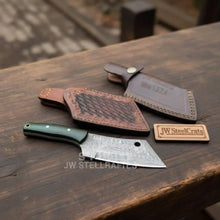 Load image into Gallery viewer, Ko-Bunka Knife Damascus Steel, Reverse Tanto