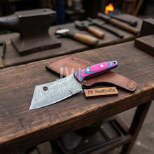 Load image into Gallery viewer, Ko-Bunka Knife Damascus Steel, Reverse Tanto