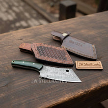 Load image into Gallery viewer, Ko-Bunka Knife Damascus Steel, Reverse Tanto