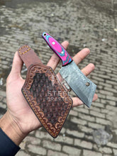 Load image into Gallery viewer, Ko-Bunka Knife Damascus Steel, Reverse Tanto