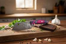 Load image into Gallery viewer, Ko-Bunka Knife Damascus Steel, Reverse Tanto