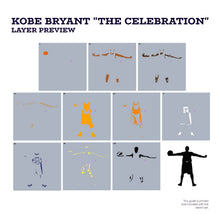 Load image into Gallery viewer, Kobe Bryant "The Celebration" Layered Stencil Set