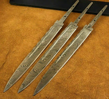 Load image into Gallery viewer, Lot of 3 Handmade Damascus Steel Blade Blank-Scottish Dirk-Knife Making