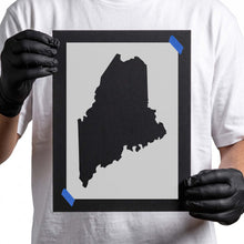 Load image into Gallery viewer, Maine State Outline Stencil