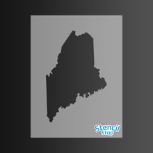 Load image into Gallery viewer, Maine State Outline Stencil