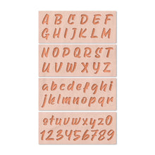 Load image into Gallery viewer, Marker Font Alphabet Stencil Set