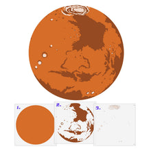Load image into Gallery viewer, Mars Wall Mural Stencil Set