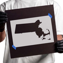Load image into Gallery viewer, Massachusetts State Outline Stencil