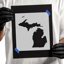 Load image into Gallery viewer, Michigan State Outline Stencil
