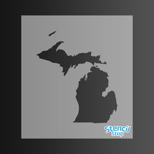 Load image into Gallery viewer, Michigan State Outline Stencil