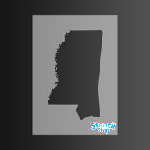 Load image into Gallery viewer, Mississippi State Outline Stencil