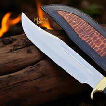Load image into Gallery viewer, Dundee Bowie Knife D2 Carbon Steel with Bull Horn