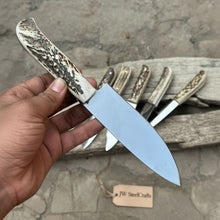 Load image into Gallery viewer, 6-Piece High Carbon Steel Chef Knife Set — Synthetic Stag Antler Handles