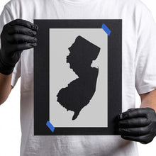 Load image into Gallery viewer, New Jersey State Outline Stencil