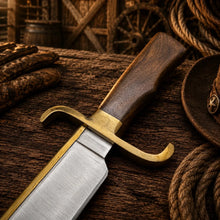 Load image into Gallery viewer, Notorious Musso Bowie Knife – D2 Steel Rose Wood Handle