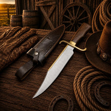 Load image into Gallery viewer, Notorious Musso Bowie Knife – D2 Steel Rose Wood Handle