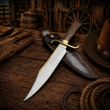 Load image into Gallery viewer, Notorious Musso Bowie Knife – D2 Steel Rose Wood Handle