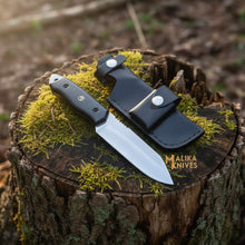 Load image into Gallery viewer, Sheepsfoot D2 Hunting Knife | Leather Sheath