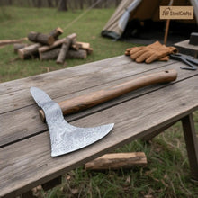 Load image into Gallery viewer, Traditional Scandinavian Bearded Axe with Hardwood Handle