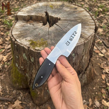 Load image into Gallery viewer, Outlaws D2 Hunting Knife Bull Horn Handle