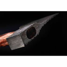 Load image into Gallery viewer, Pattern-Welded Damascus Viking Bearded Axe for Heavy Chopping and Trail Use