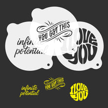 Load image into Gallery viewer, Motivational Coffee Stencils