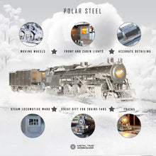 Load image into Gallery viewer, POLAR STEEL Magic Express Mechanical Steam train