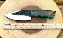 Load image into Gallery viewer, Pine Cone Handle Fixed Blade Knife, Custom Full Tang Hunting Knife