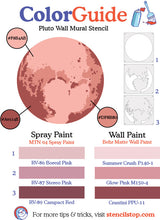 Load image into Gallery viewer, Pluto Wall Mural Stencil Set