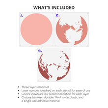 Load image into Gallery viewer, Pluto Wall Mural Stencil Set
