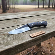 Load image into Gallery viewer, Drop Point Hunting Knife 3.5 Inch Steel Blade Micarta Handle Fixed Blade Field Knife with Sheath