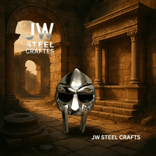Load image into Gallery viewer, Polished Gladiator Face Mask | Handcrafted Metal Decorative Helmet Art