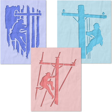 Load image into Gallery viewer, Power Lineman Stencil Set