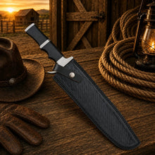 Load image into Gallery viewer, Predator Bowie Knife 5160 Spring Steel with Leather Sheath