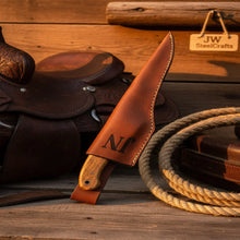 Load image into Gallery viewer, Traditional Scandinavian Fillet Knife Precision Fishing Blade with Leather Sheath
