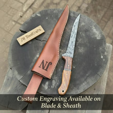 Load image into Gallery viewer, Traditional Scandinavian Fillet Knife Precision Fishing Blade with Leather Sheath
