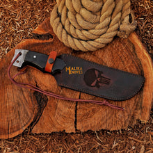 Load image into Gallery viewer, Bowie Knife 13” Damascus Steel | Malika Knives