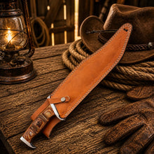 Load image into Gallery viewer, Rambo 3 Bowie Knife 18” – Handmade Steel With Leather Sheath