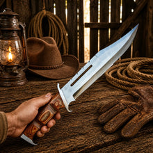 Load image into Gallery viewer, Rambo 3 Bowie Knife 18” – Handmade Steel With Leather Sheath