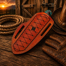 Load image into Gallery viewer, Pinecone Cowboy Working Knife – Damascus Steel 3.5" Blade
