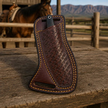 Load image into Gallery viewer, Raspwood Rasp Steel Cowboy Skinner Knife – Wenge Wood &amp; Leather Sheath