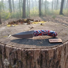 Load image into Gallery viewer, Handmade Skinner Knife Resin Handle Fixed Blade Hunting Knife JW SteelCrafts